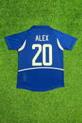 Alex de Souza Brazil 2002 World Cup Retro Football Jersey – Back View