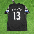 2013/14 Ashley Cole Chelsea Black Retro Football Jersey – Back View