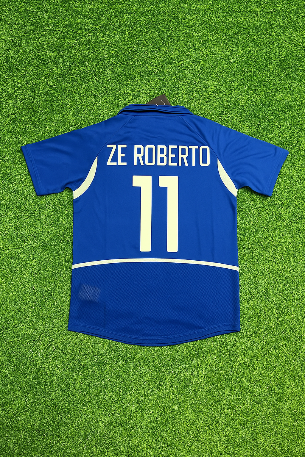 Ze Roberto Brazil 2002 World Cup Retro Football Jersey – Back View