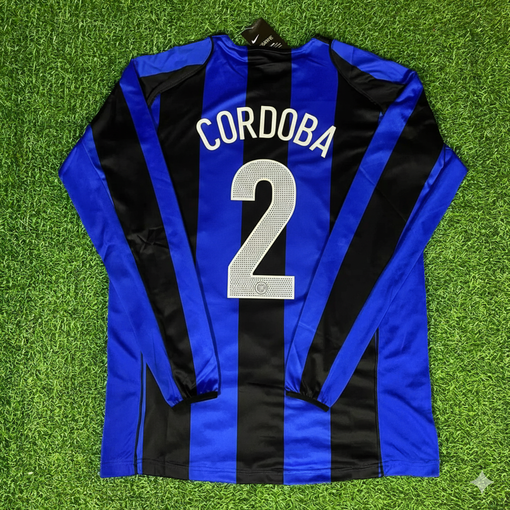 Ivan Cordoba Inter Milan 2004-05 Retro Football Jersey – Back View