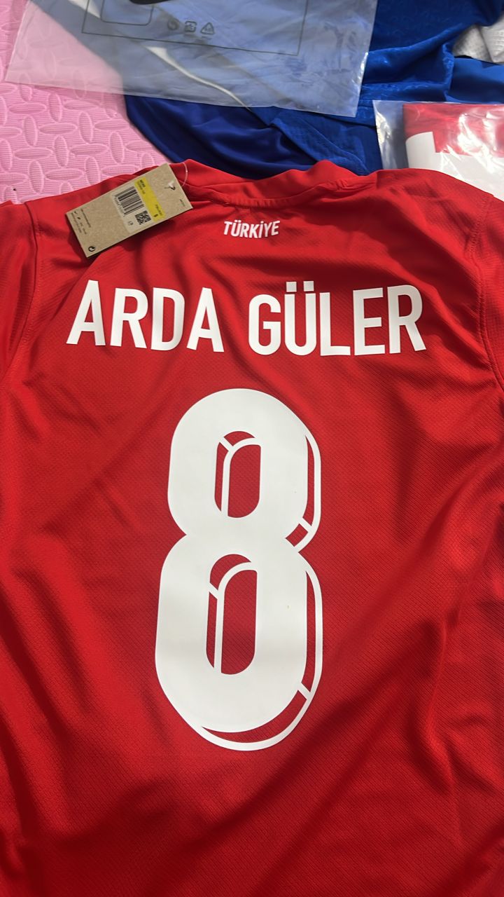 Arda Guler 2024 UEFA Turkey Home Formasi Football Jersey – Back View