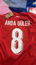 Arda Guler 2024 UEFA Turkey Home Formasi Football Jersey – Back View