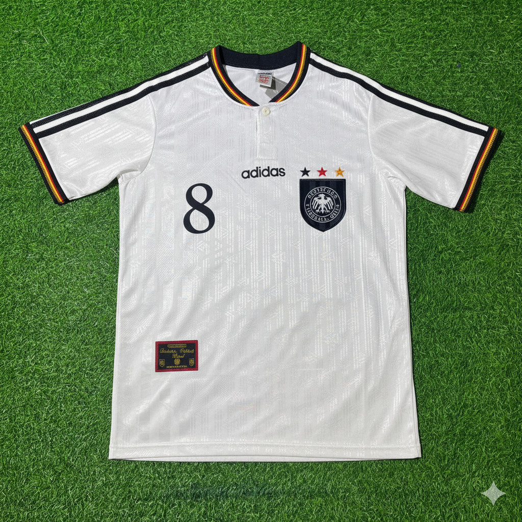 Mehmet Scholl Deutschland EM 1996 Finale Heim Retro Set – Front View