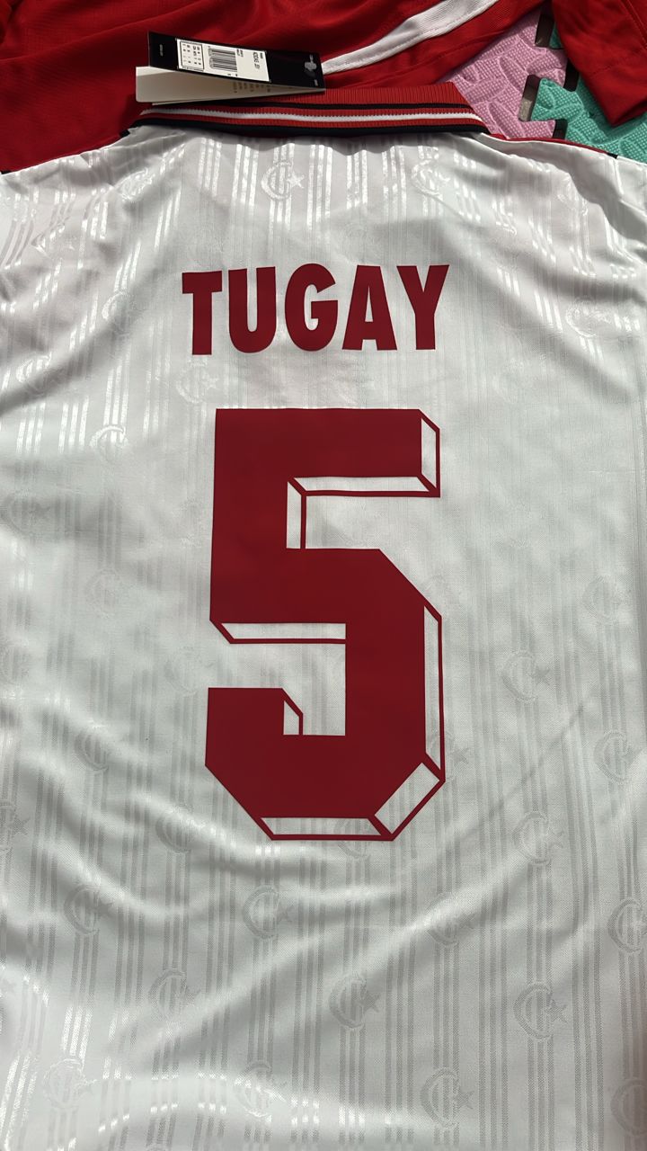 Türkiye Turkey Retro Beyaz Özel Forma Football Jersey – 12