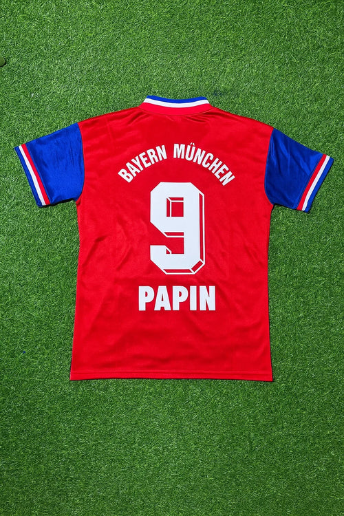 1993/95 Bayern München Retro Football Jersey – Jean Pierre Papin – Back View