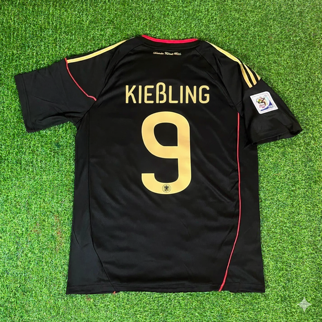 2010 Germany World Cup Stefan Kießling - Deutschland Black Football Jersey – Back View