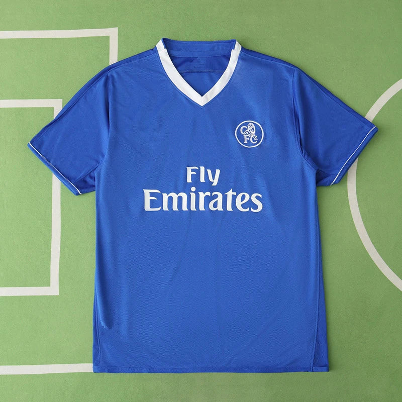 Chelsea F.C. 03/05 Season Home Navy Blue Retro Jersey – Back View