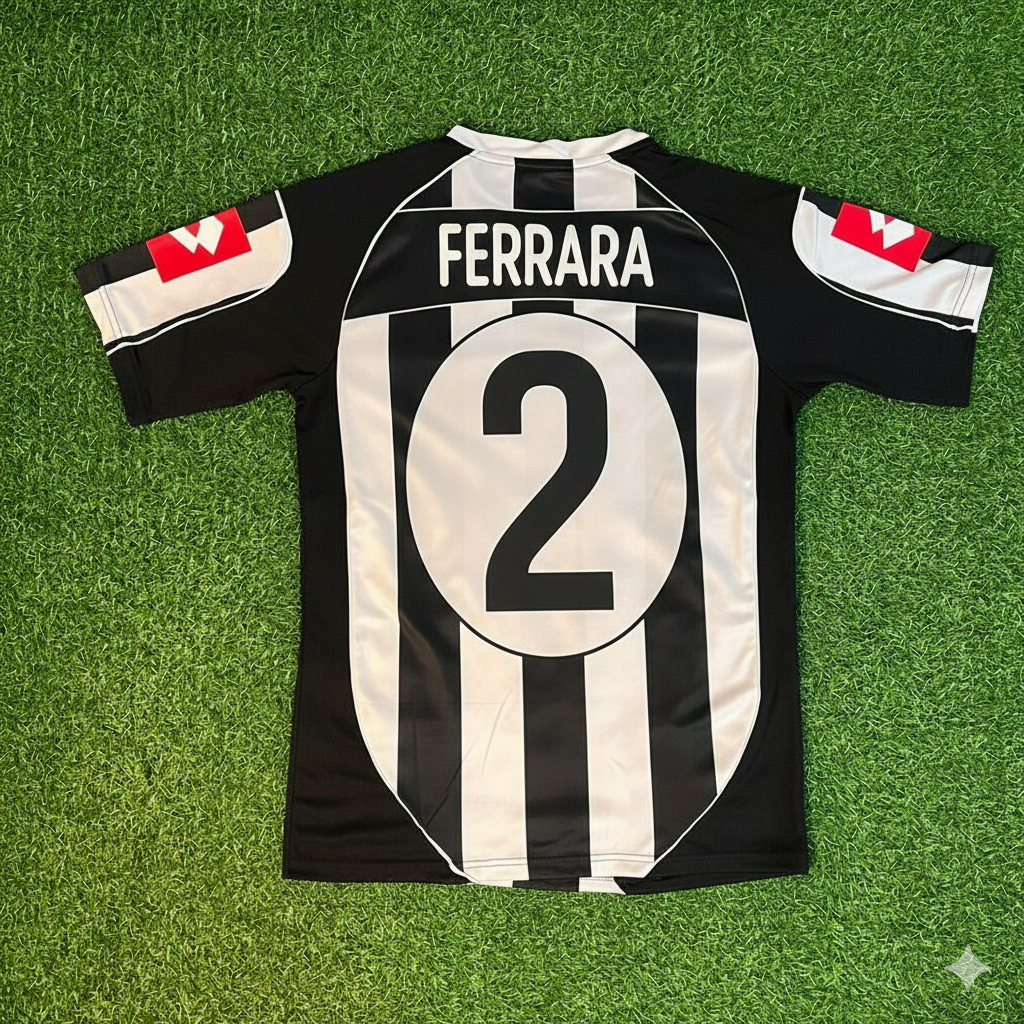 Ciro Ferrara Juventus 2002 2003 Retro Football Jersey – Back View