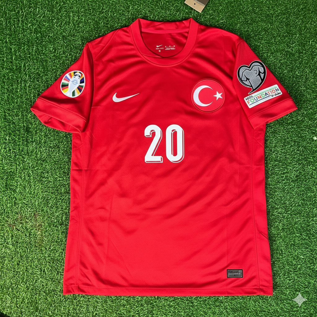 Ferdi Kadıoğlu Turkey Turkiye Football Jersey – Front View