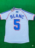 1998 France World Cup Laurent Blanc Retro Football Jersey – Back View