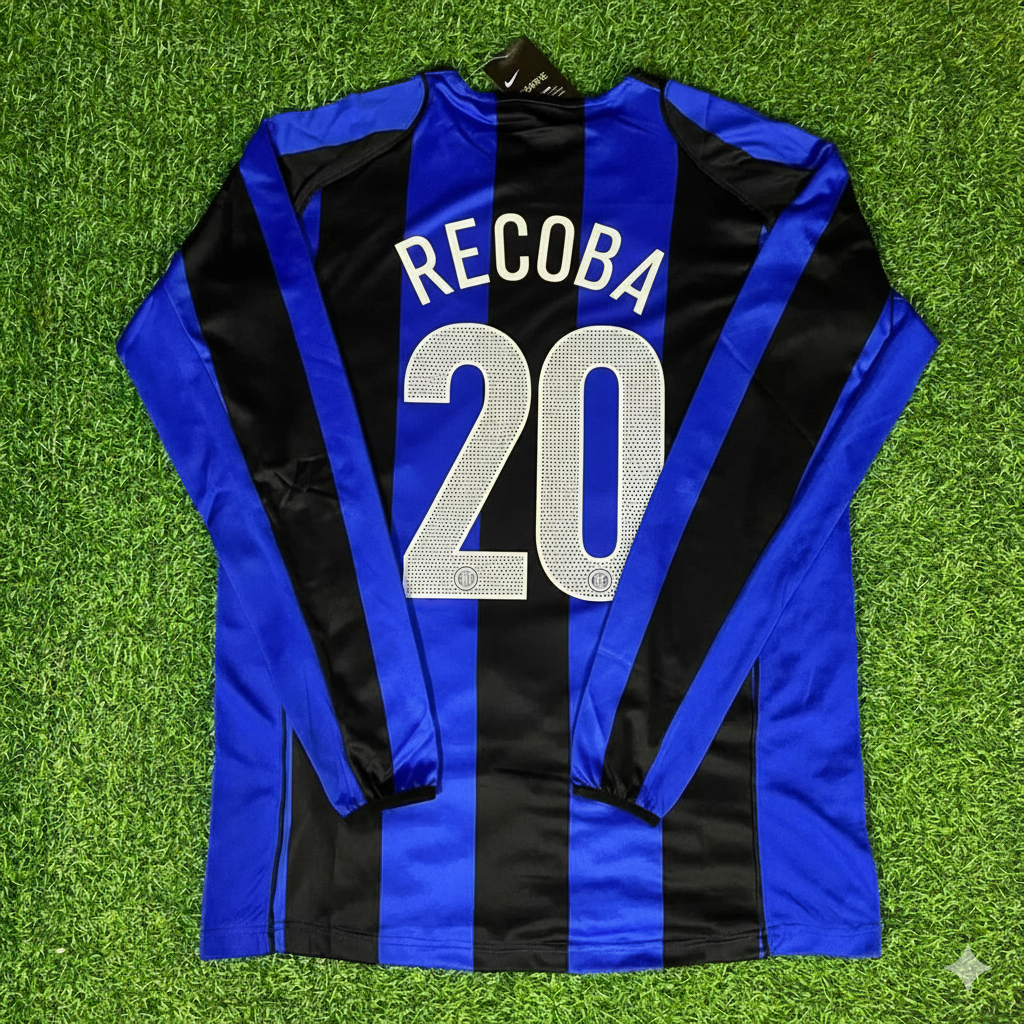 2004/05 Alvaro Recoba Inter Milan Retro Football Jersey – Back View