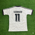 1997/98 Bixente Lizarazu Bayern Munich Away White Retro Football Jersey Collection – Back View