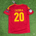 2012 Spain EURO Santi Cazorla Final Retro Football Jersey – Back View