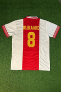 Frank Rijkaard Ajax Retro Golden Printing Football Jersey – Back View