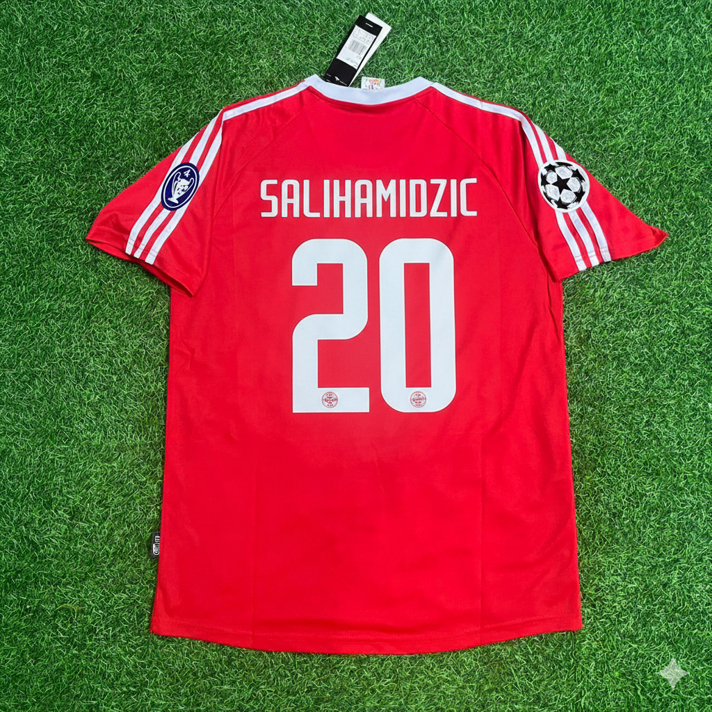 2000/01 Hasan Salihamidzic FC Bayern Munich Retro Football Jersey – Back View