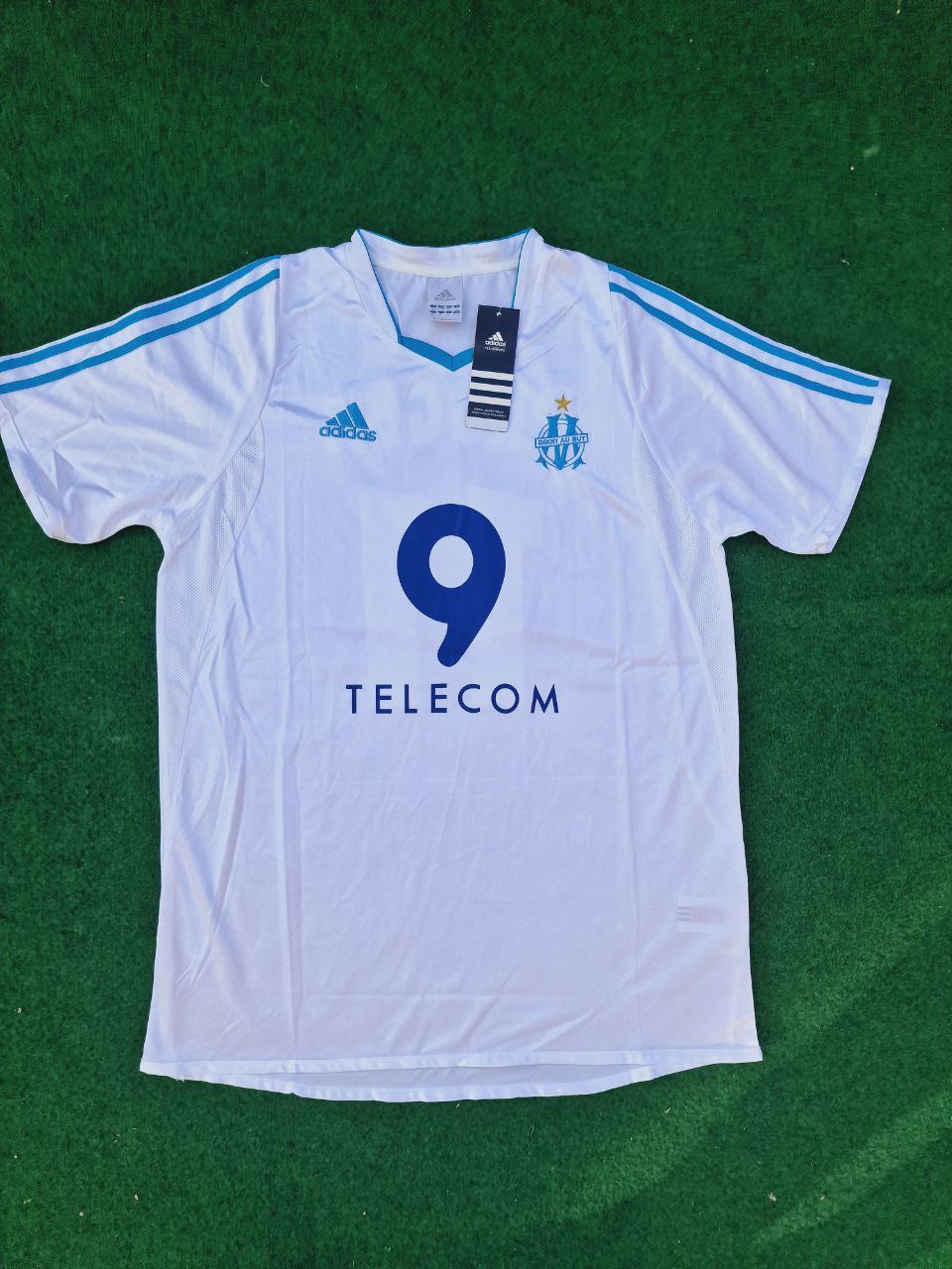 2003/04 Olympique Marseille Didier Drogba Home OM Football Jersey – Front View