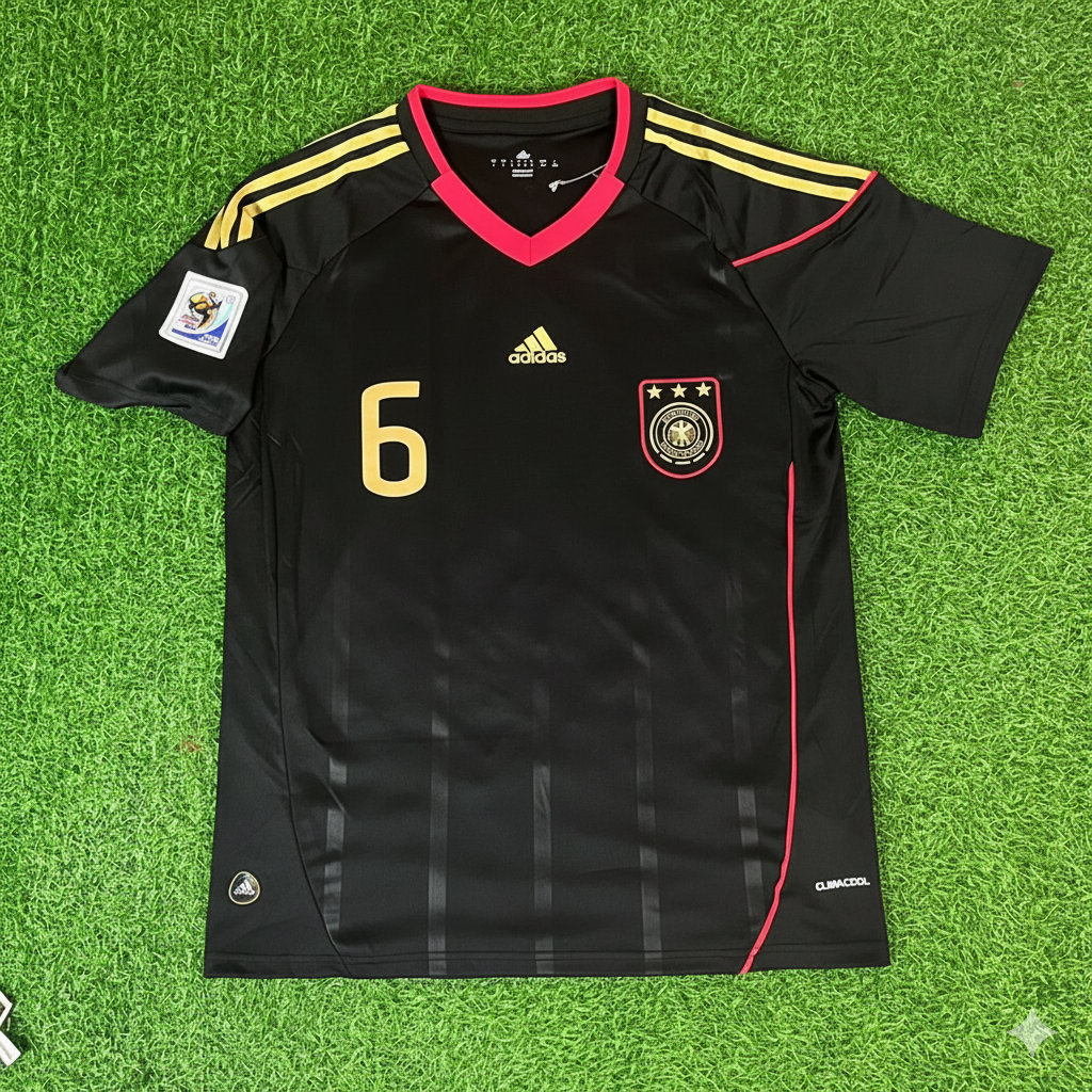 2010 Germany World Cup Sami Khedira - Deutschland Black Football Jersey – Front View