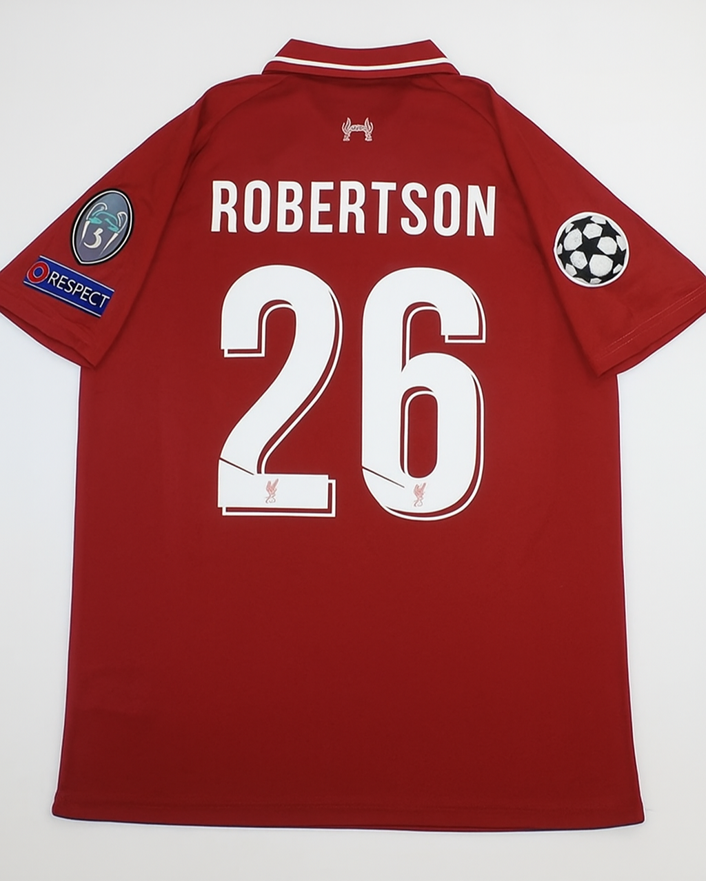 Andrew Robertson Liverpool 2019 CL Final Retro Kit Jersey – Back View