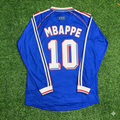 Kylian Mbappe France Special Retro Long Sleeve Football Jersey – Back View