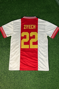 Hakim Ziyech Ajax Retro Golden Printing Jersey – Back View
