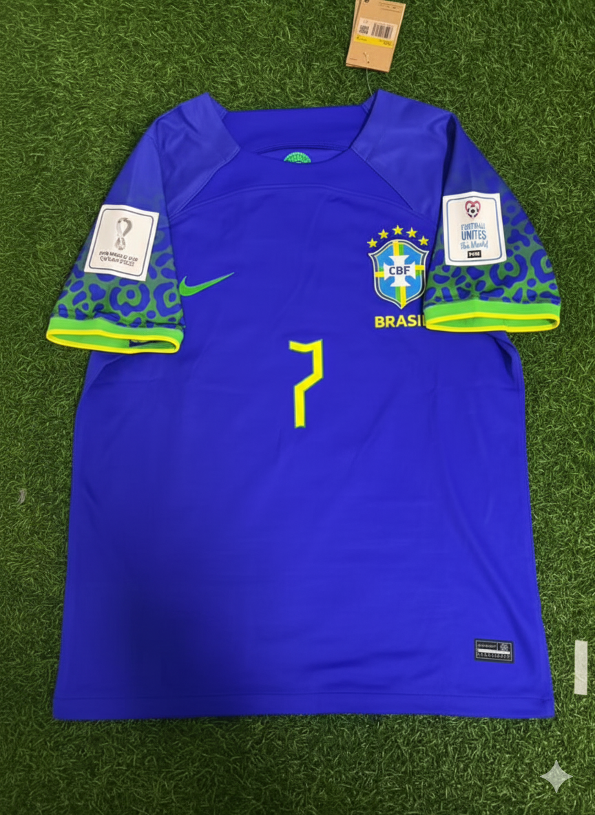 Adriano Brazil Retro Football Jersey Edition 2 – Front View