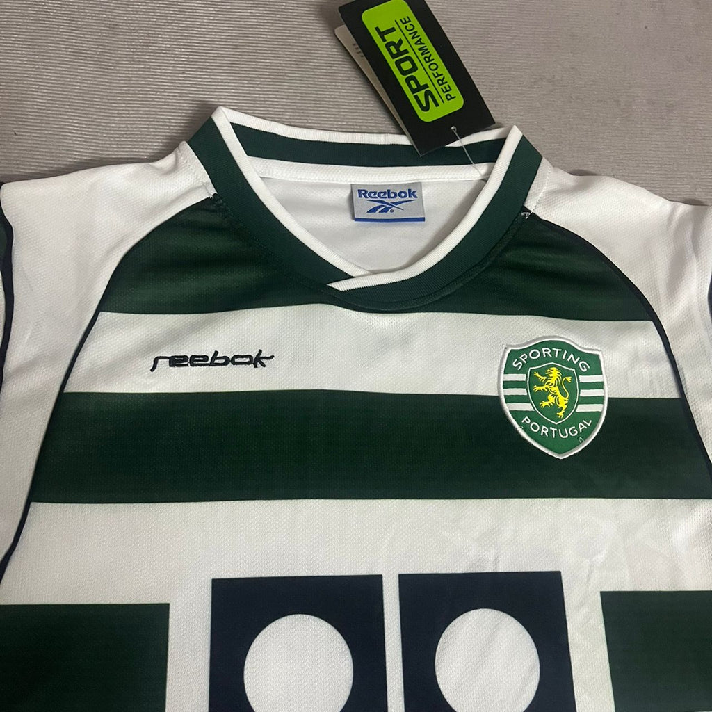 Cristiano Ronaldo Sporting CP Lisbon Kids Children Number 28 Vintage Jersey KinderTrikot Set – Detailed View
