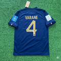 Raphael Varane France 2022 World Cup Final Retro Jersey – Back View