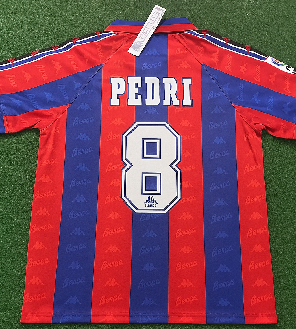 Pedri Barcelona 1996 1997 Retro Jersey – Back View