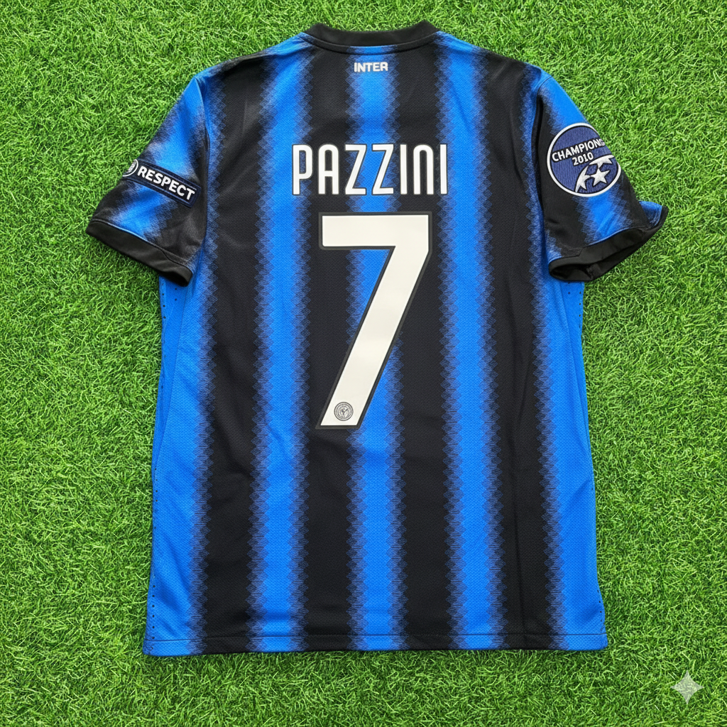 2010 Giampaolo Pazzini - Inter 2011 Football Jersey Soccer – Back View