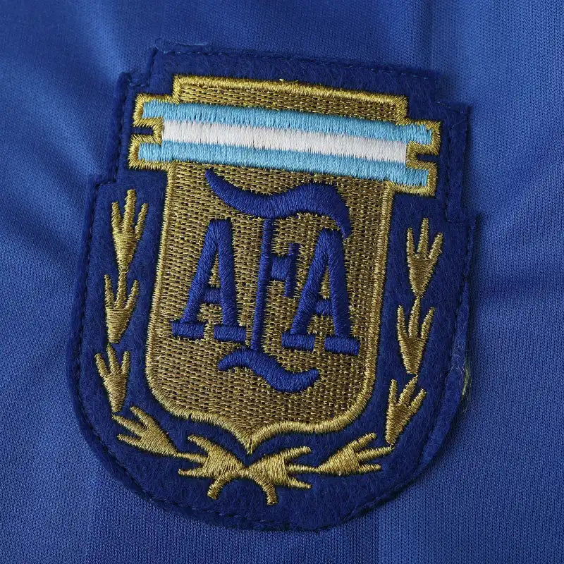 1986 Argentina Season Away Blue Retro Football Jersey – 6