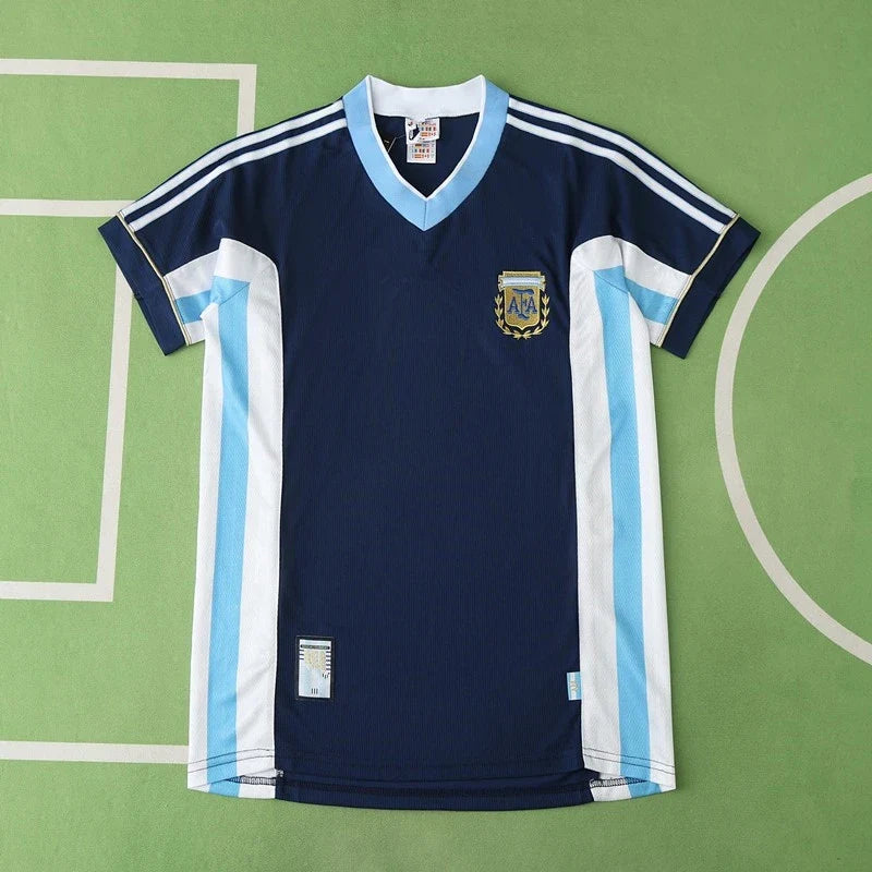 1988 Argentina Season Away Retro Football Jersey – Back View