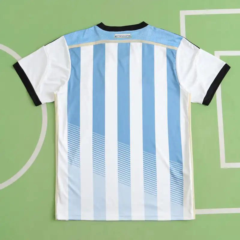 2014 Argentina Season Home Retro Football Jersey – Detailed View