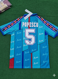 1996 Gheorghe Popescu Barcelona 1997 Retro Football Jersey – Back View