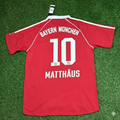 Lothar Matthäus Munich Red Retro Football Jersey – Back View