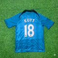 Liverpool 2008–2009 Green Retro Football Jersey – Dirk Kuyt – Back View