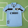 S.S Lazio 98/99 Season Home Blue Retro Football Jersey – Back View
