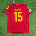 2012 Spain EURO Sergio Ramos Final Retro Football Jersey – Back View