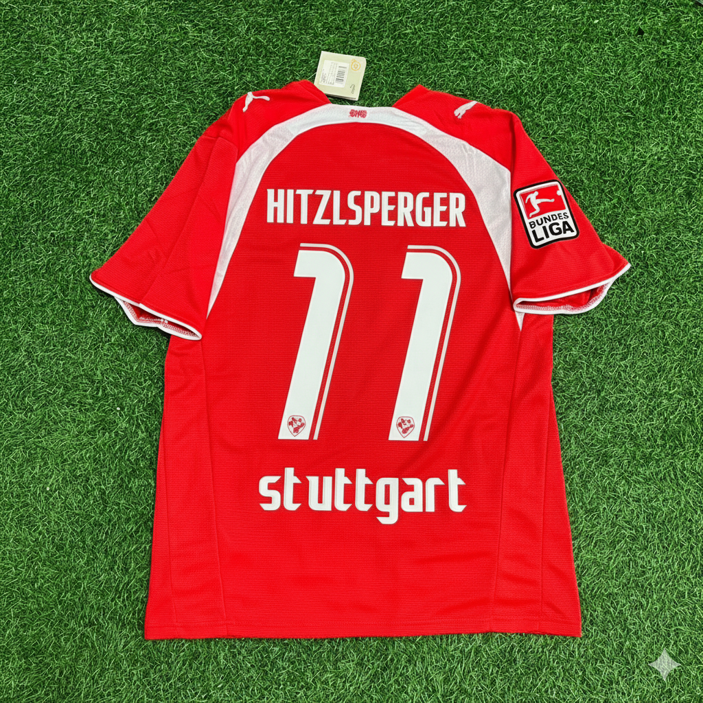 2006/07 Thomas Hitzlsperger VfB Stuttgart Auswärtstrikot Retro Football Jersey – Back View