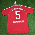 Franz Beckenbauer Bayern Munich Red Retro Football Jersey – Back View