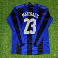 Marco Materazzi Inter Milan 2004-05 Retro Football Jersey – Back View