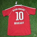 Roy Makaay Bayern Munich 2006/07 Red Retro Football Jersey – Back View