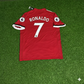 Manchester United Red Retro Football Jersey – Cristiano Ronaldo – Back View