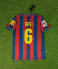 2009/10 Xavi Hernandez 6 - Barcelona Home Retro Football Jersey – Back View