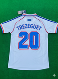 1998 France World Cup David Trezeguet Retro Football Jersey – Back View