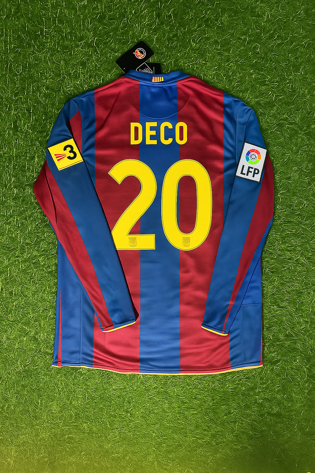 2007 Deco Barcelona Retro Football Jersey – Back View