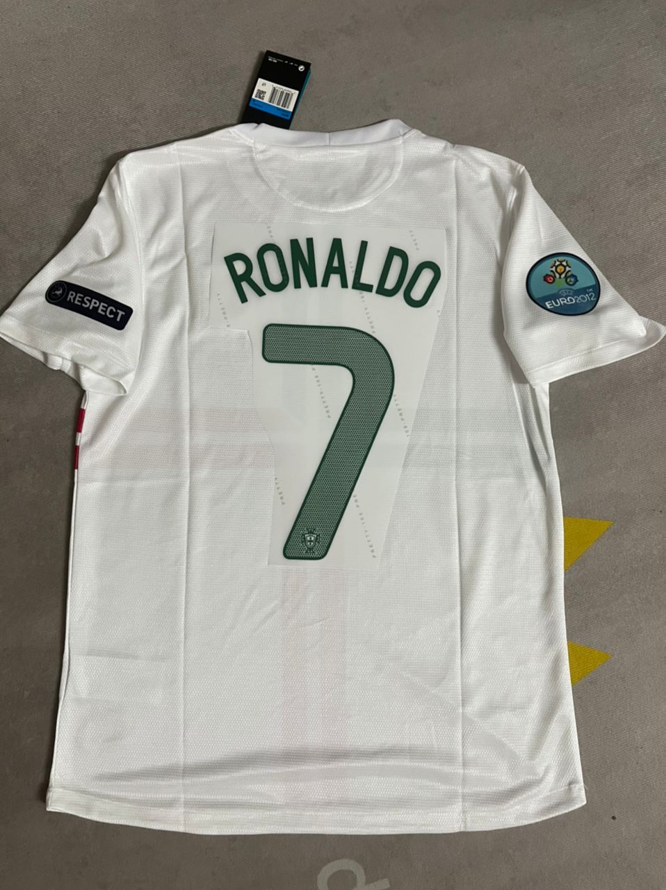 Cristiano Ronaldo Portugal EURO 2012 Retro Jersey – Detailed View