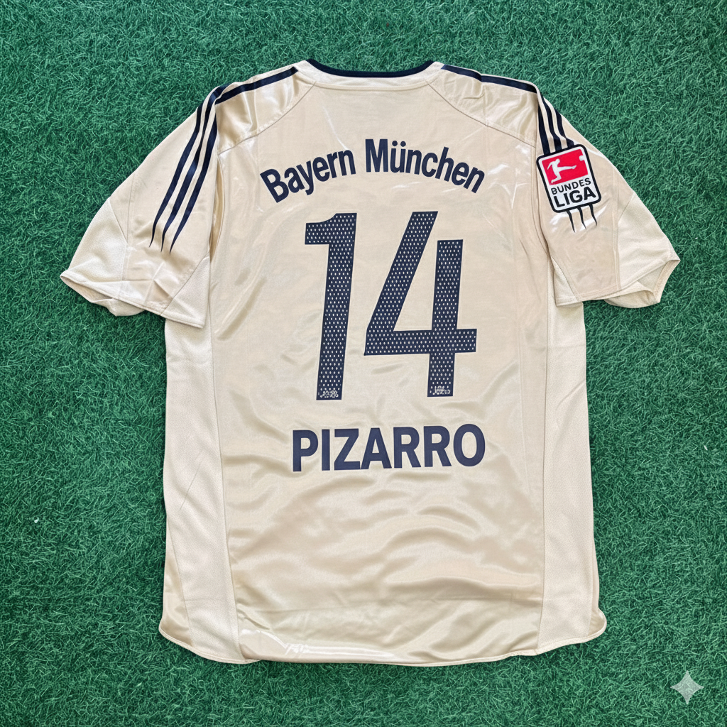 Claudio Pizarro Bayern München 2004/05 Retro Golden Set – Detailed View