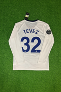 Carlos Tevez 32 Manchester United 2009 Champions Leage Final Rome Retro Long Sleeve Jersey – Back View