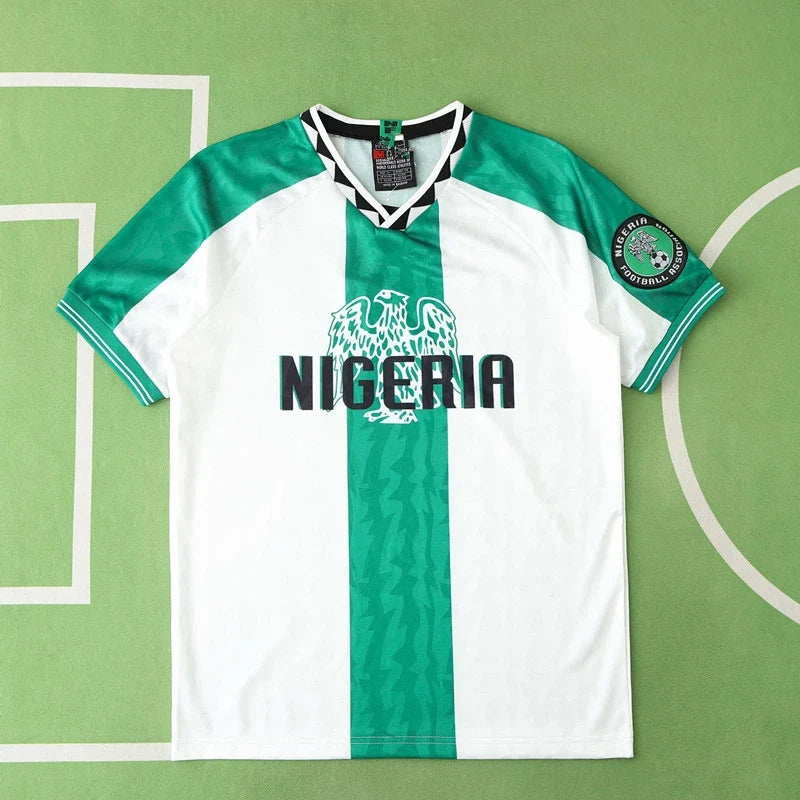 1996 Nigeria Season Away Retro Football Jersey – Back View