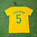 Casemiro Brazil Retro Football Jersey – Back View